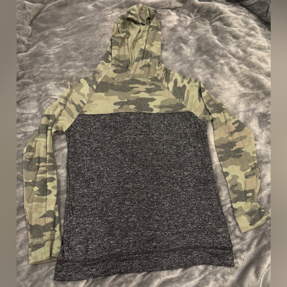 Runway Camo Hooded Shirt